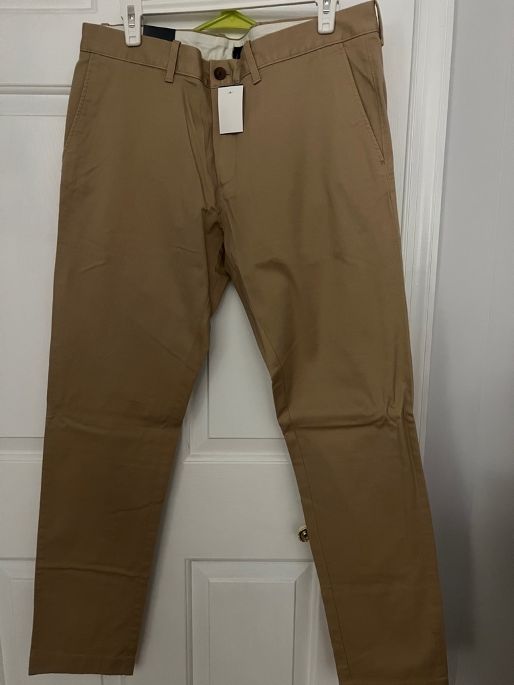 J. Crew Factory Men’s Tan Straight Chinos 34x32